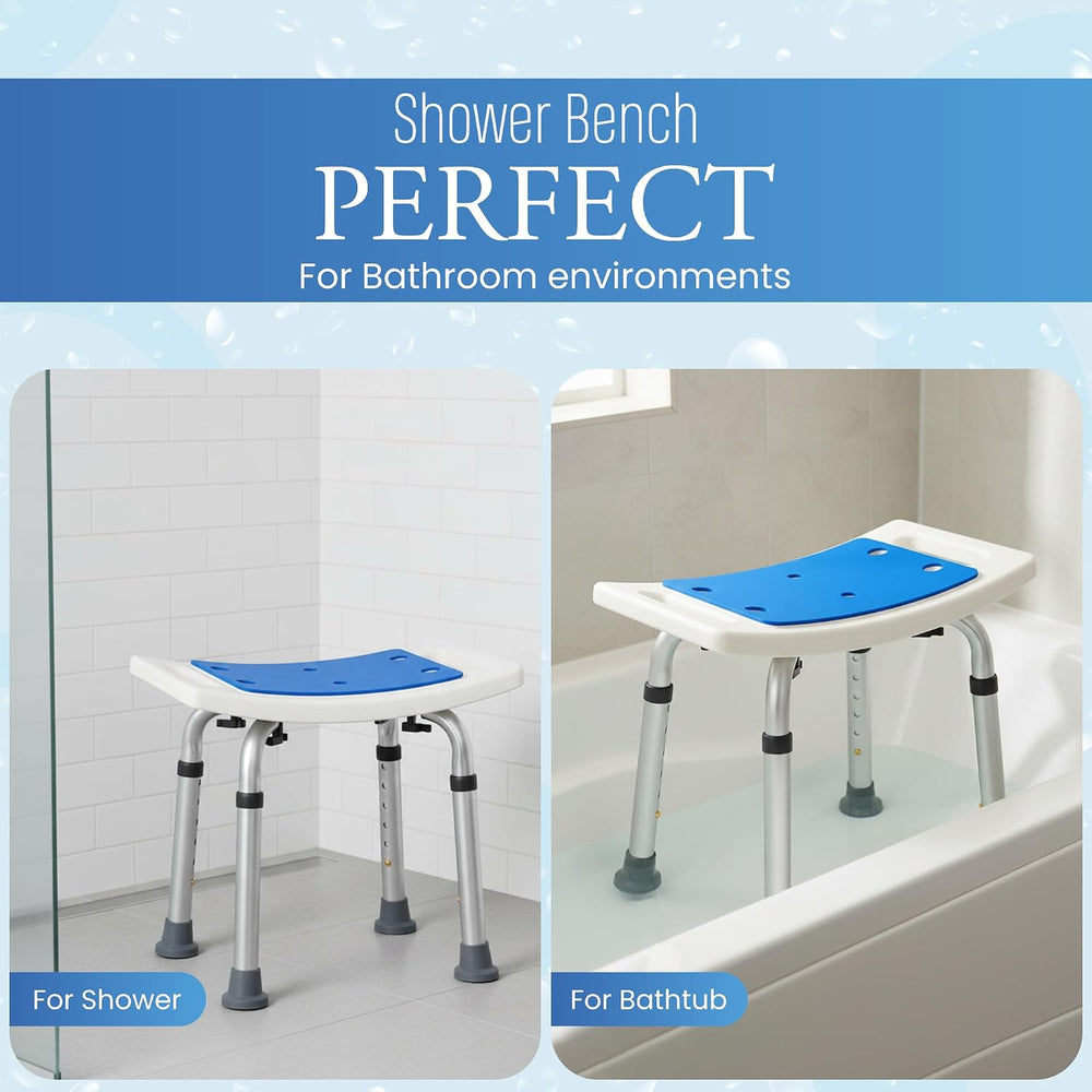 Dr Kay's Shower Chair for Inside Shower Bench for Bathtub 350lb Support