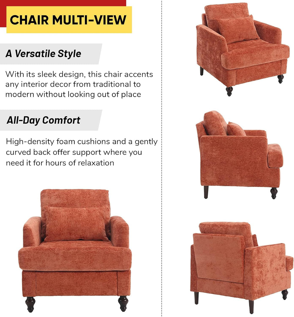 JOYBASE 2 Pieces Living Room Furniture Sets, Loveseat Couch and Accent Chair,...