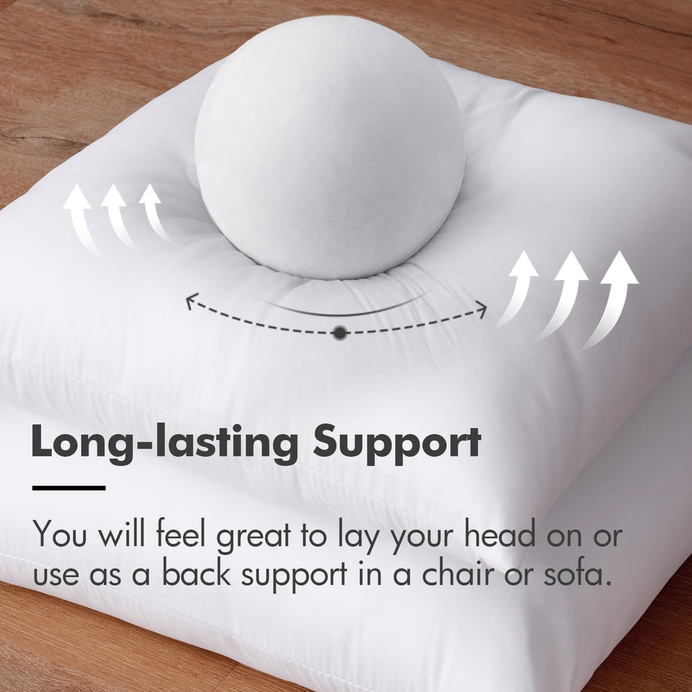 MIULEE Set 2 Throw Pillow Inserts Premium Pillow Stuffer Form 12x18 Inch