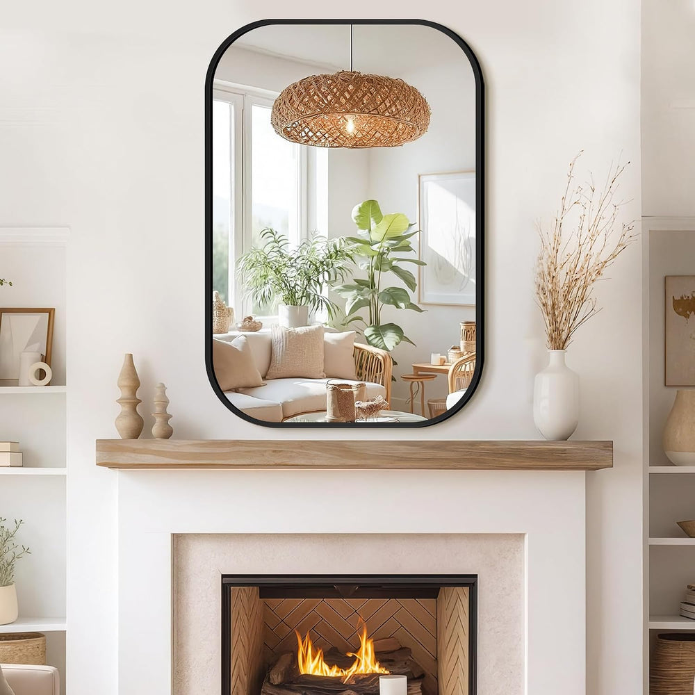 24" x 36" Bathroom Vanity Mirror for Wall, Black