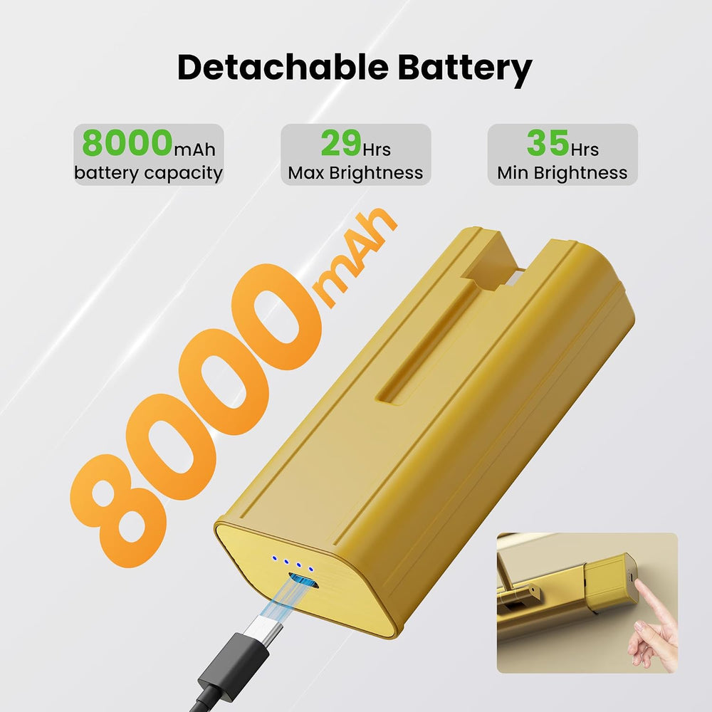 24" Picture Lights for Wall with 8000mAh Battery - Brass Operated Wirele...