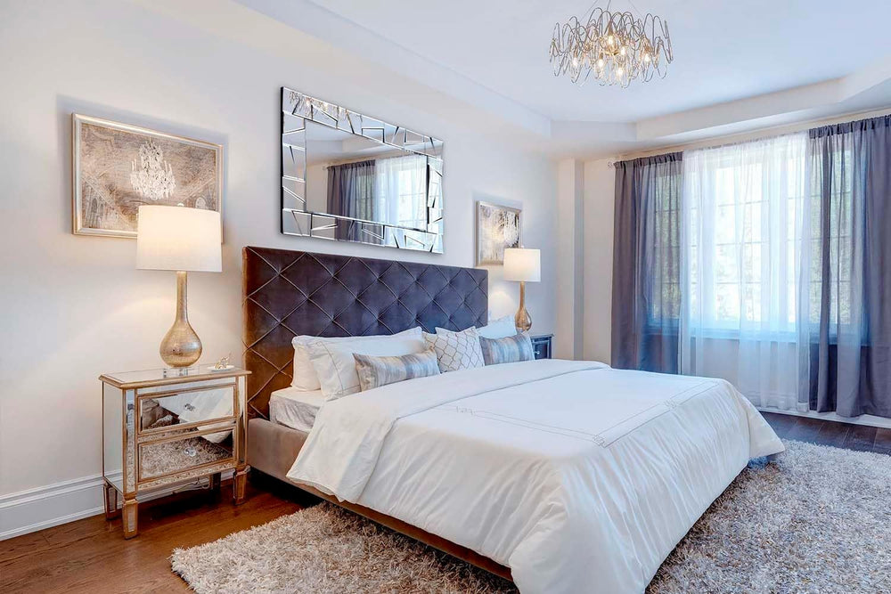 Chende Decorative Mirrors for Wall, 47'' x 32'' Large Living ...