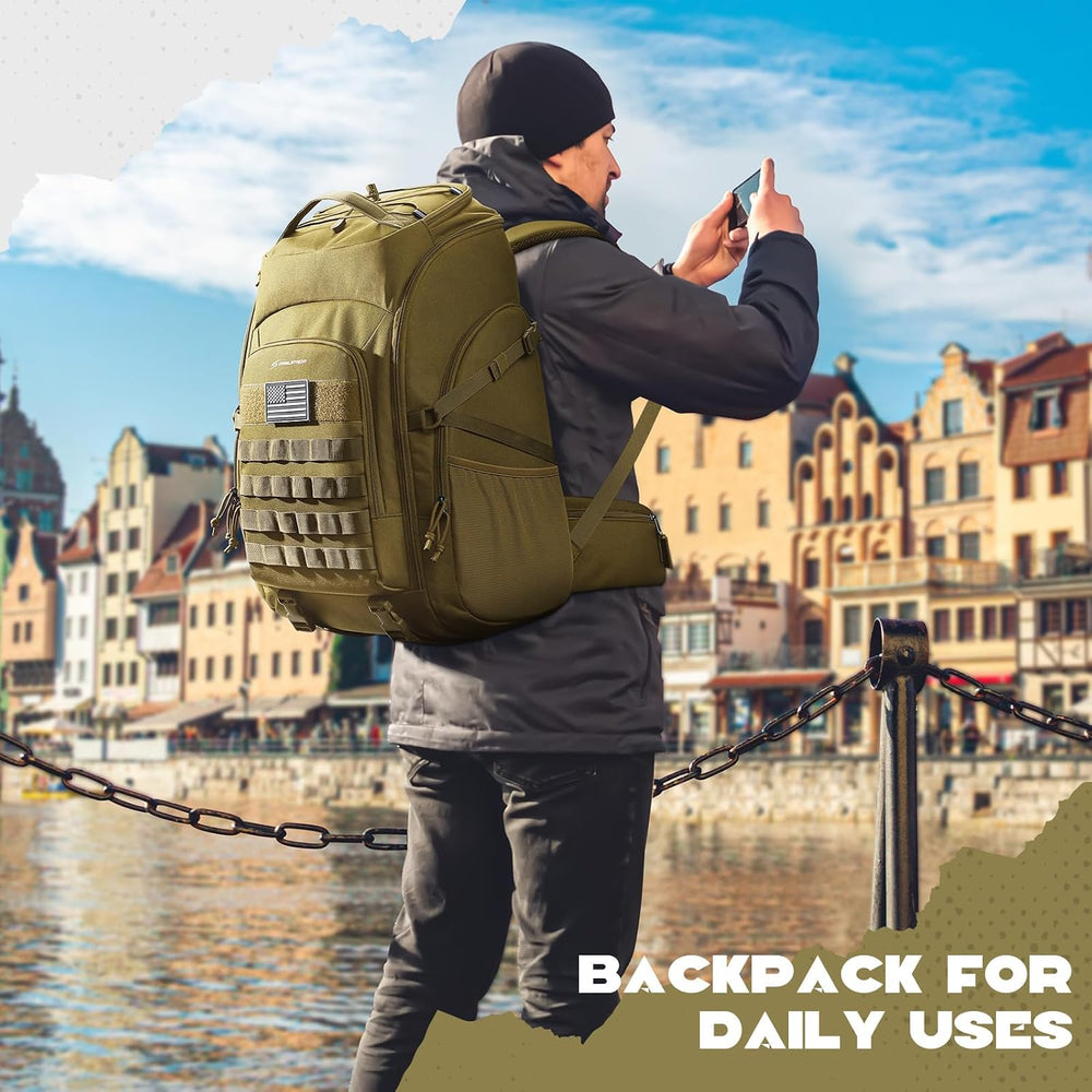 Maelstrom Tactical Backpack for Men, Water Resistant 40L Military Bag