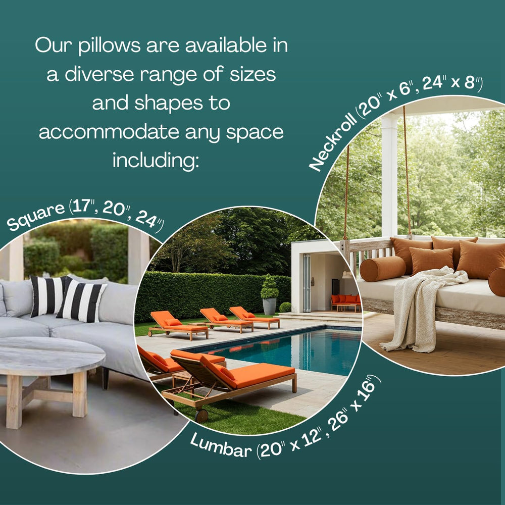 RSH DECOR: 6-Pack Pillow Set | 20" x 12" Lumbar Support Pillows | A...