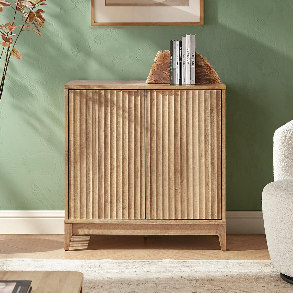 mopio Brooklyn Storage Cabinet, Sideboard, Credenza (Oak, Single)
