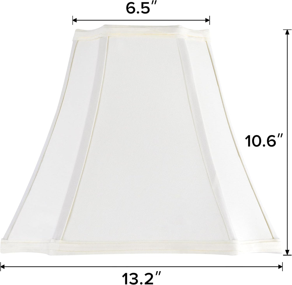 GO&SO Square Lamp Shade for Table Lamps,6.5"x13.2"Dx10.6"H...