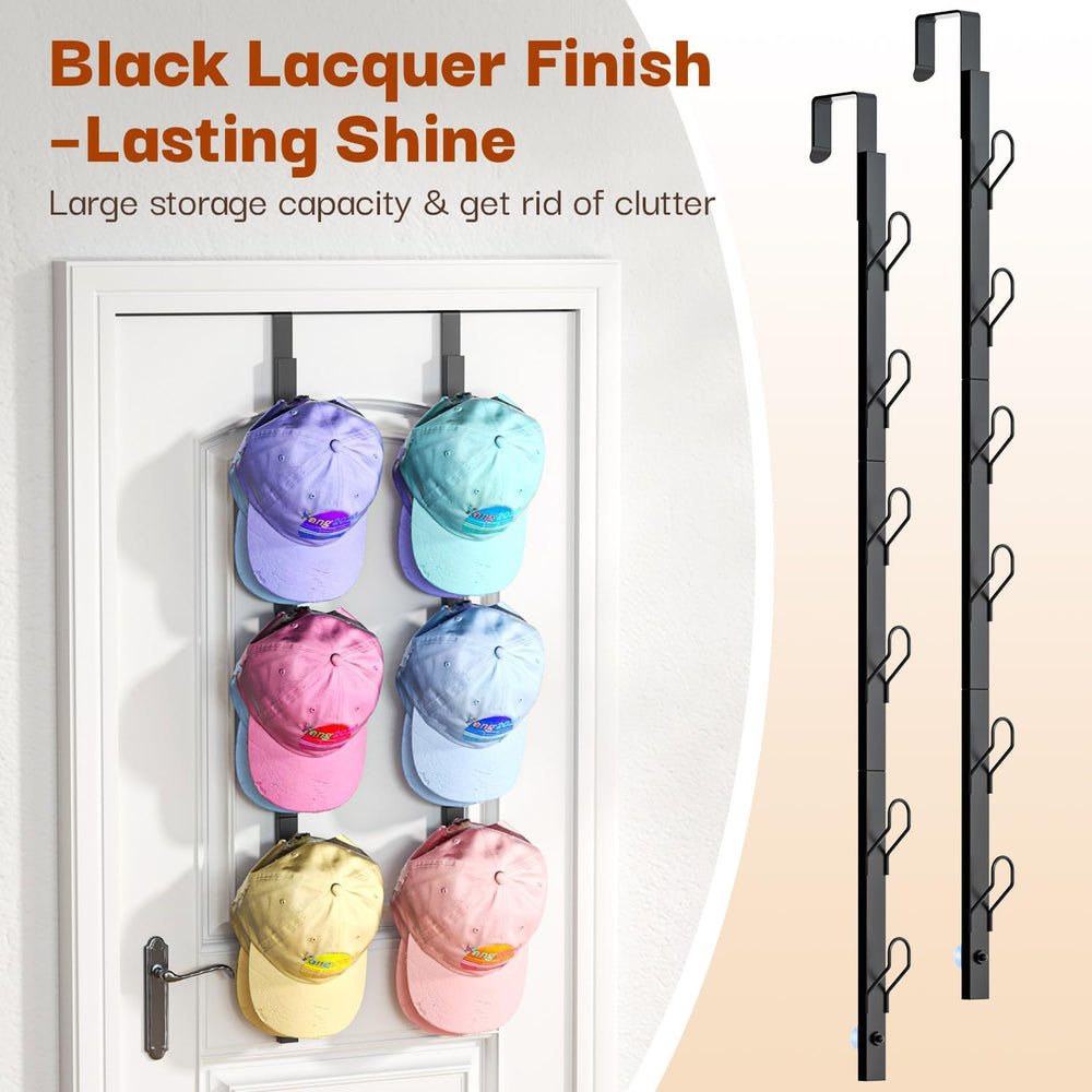 Over The Door Hooks 2 Pack,12 Heavy Duty Towel Rack All Metal Coat Hanger for...
