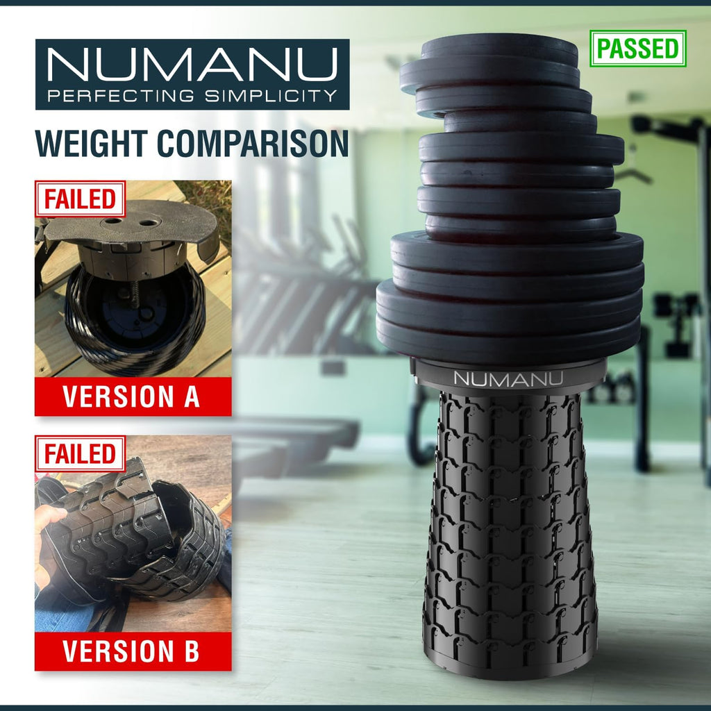 NUMANU XXL Collapsible Stool for Adults, Portable Folding Seat, 1000 lbs