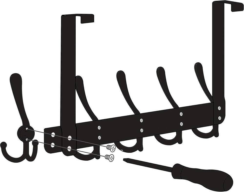SKOLOO Over The Door Hook - for Doors up to 1-3/4'' Thickness, Pack o...