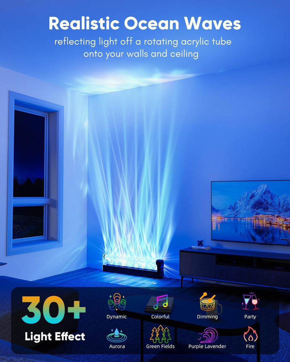 RGB Led Light for Wall Decor, Wall Lighting for Living Room