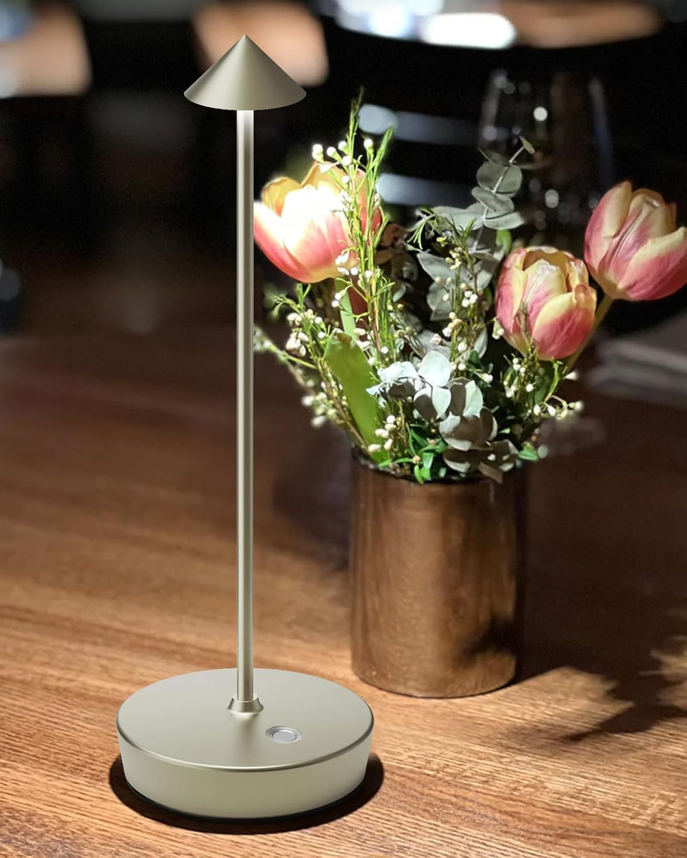 LED Cordless Table Lamps Rechargeable 6000mAh Battery Operated Desk Lamp
