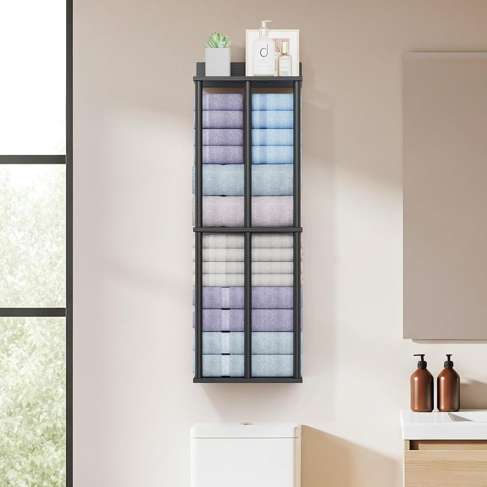 Large Capacity Three-layer Towel Racks for Bathroom Wall Mounted, Updated 3 B...