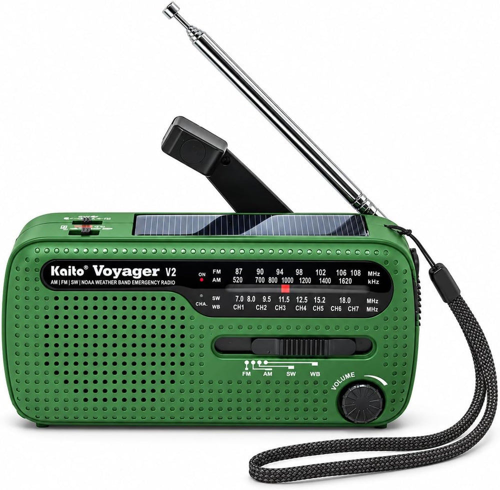 Best NOAA Portable Solar/Hand Crank AM/FM, Shortwave & NOAA Weather Emerg...