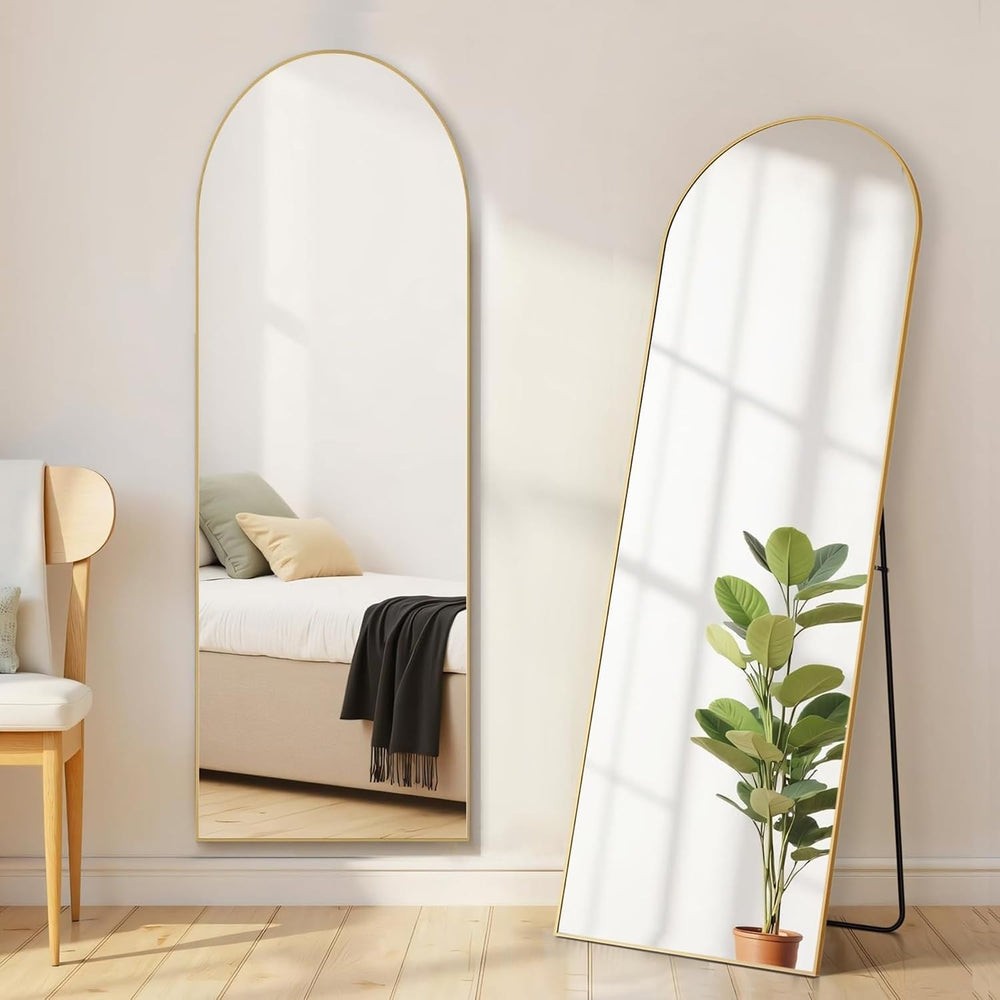16"x59" Arched Mirror Full Length, Upgraded Body Wall Mirrors