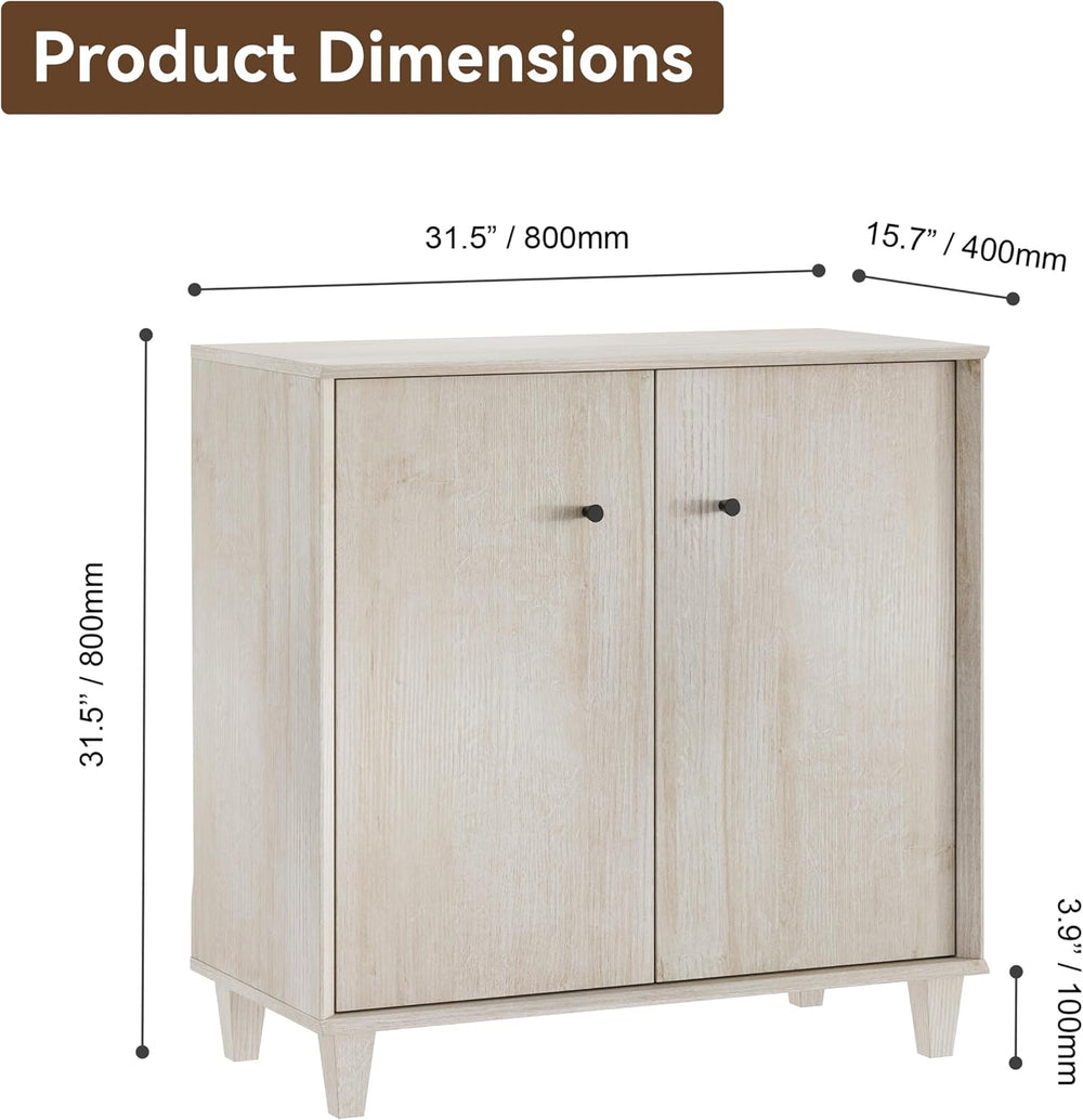 FENSULN Sideboards Buffet Cabinet Wide Credenza Buffet Table with Adjustable ...