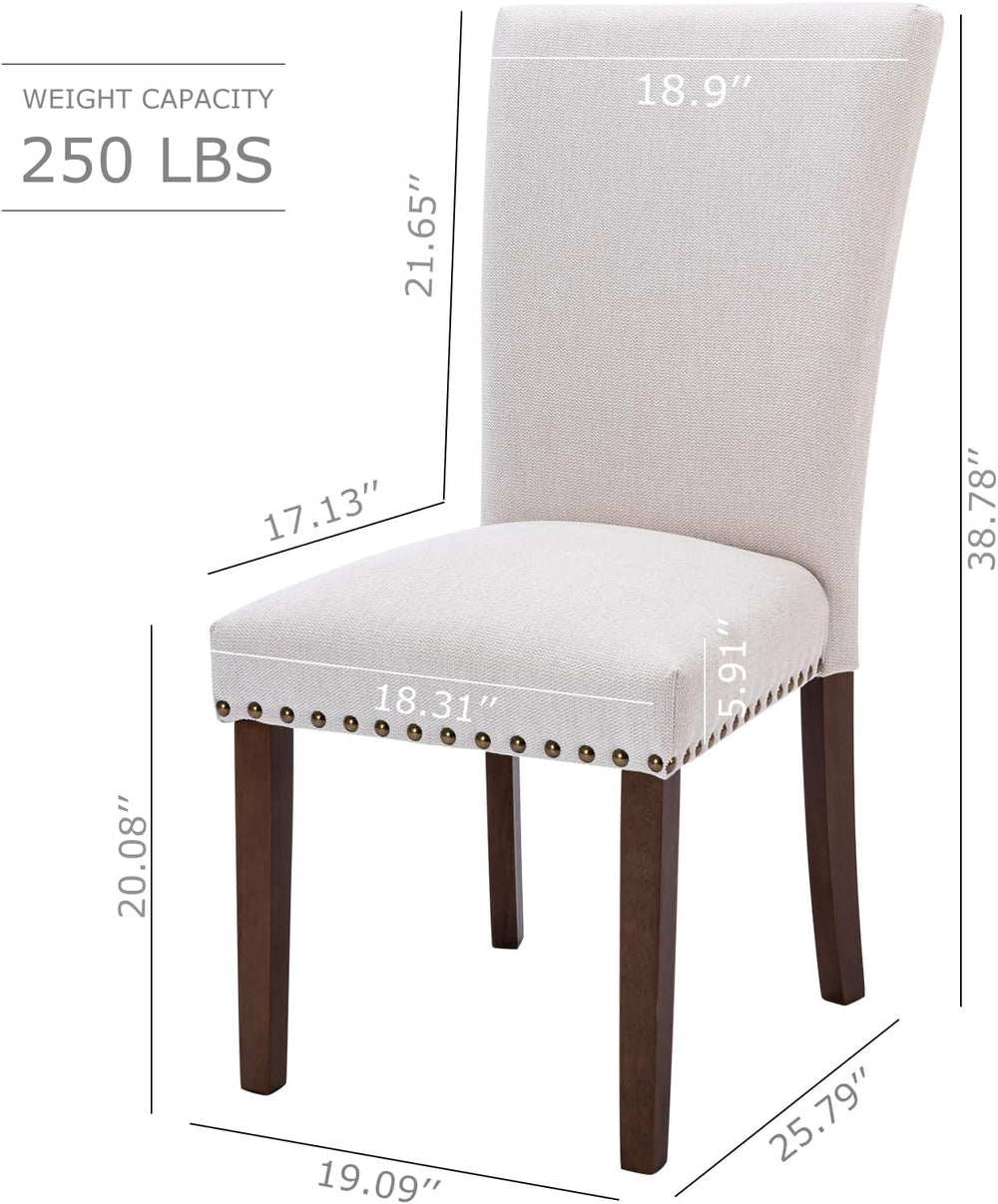 MALOL Upholstered High-Back Dining Chairs Set of 4
