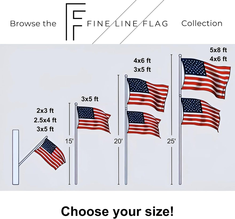 2.5x4 ft Heavy-Duty American Flag with Embroidered Stars