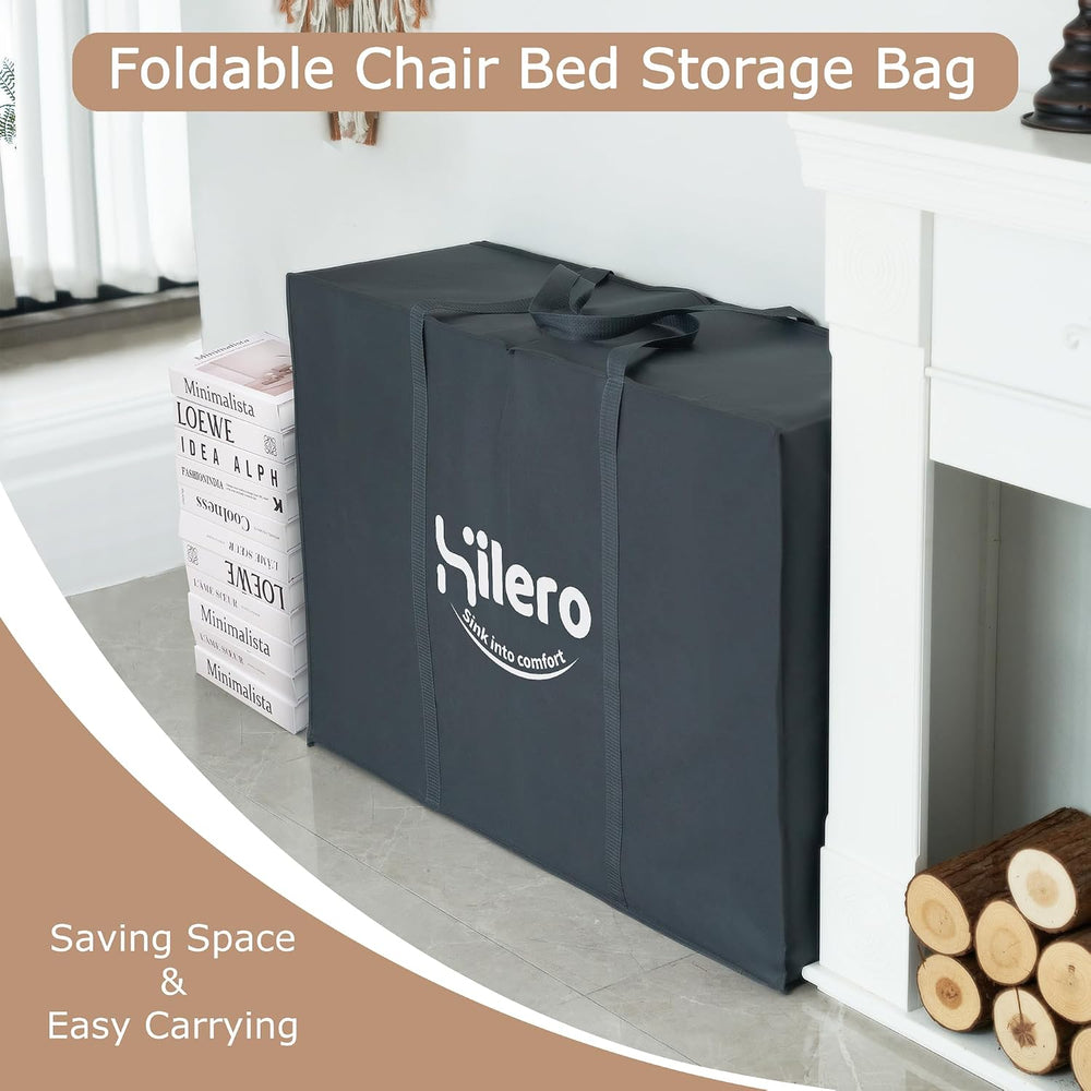 Folding Sofa Bed, Convertible Sleeper Chair Bed, Floor Sofa with Bag
