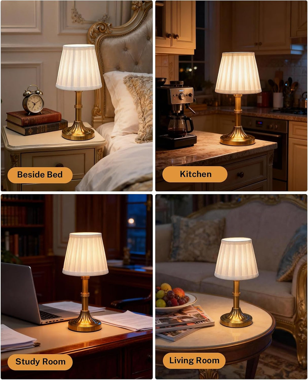 Small Table Lamp with Remote, Cordless Table Lamp