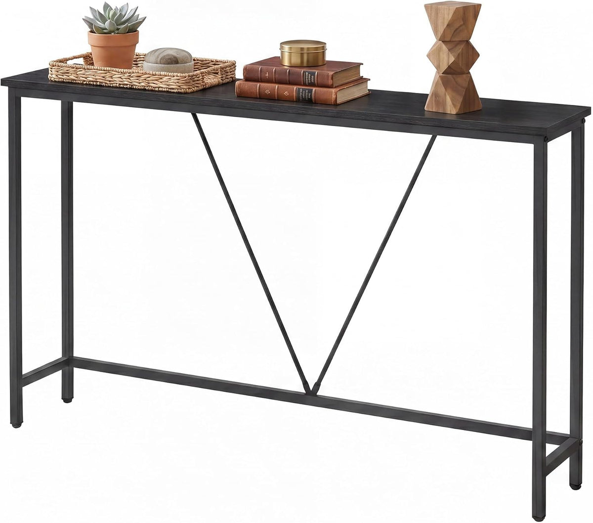 SONGMICS HOME Entryway Console Table, Behind Couch Table, for Living Room, Bedroom, Easy Assembly, Dark Gray