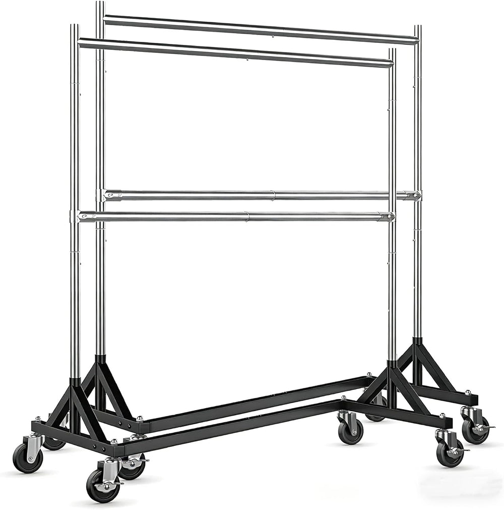 HOKEEPER Z Rack, Clothes Rack Hold 550LB Adjustable Height 2 Pack
