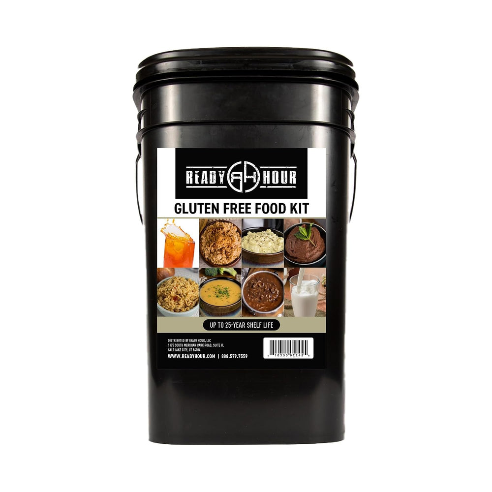 Ready Hour Gluten-Free Food Kit (120 Servings), Gluten-Free Survival Kit, Fre...