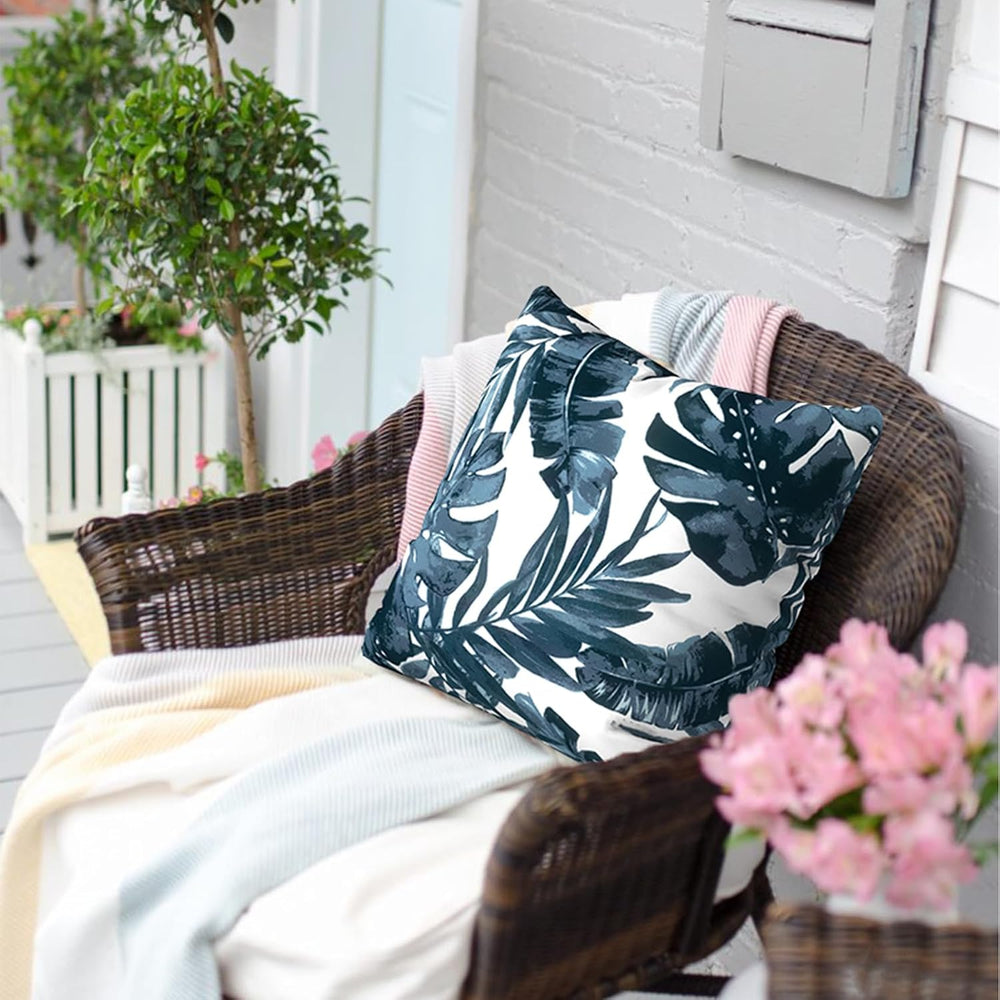 Outdoor Pillows for Patio Furniture 18x18 inch, Square Outdoor Throw Pillows ...
