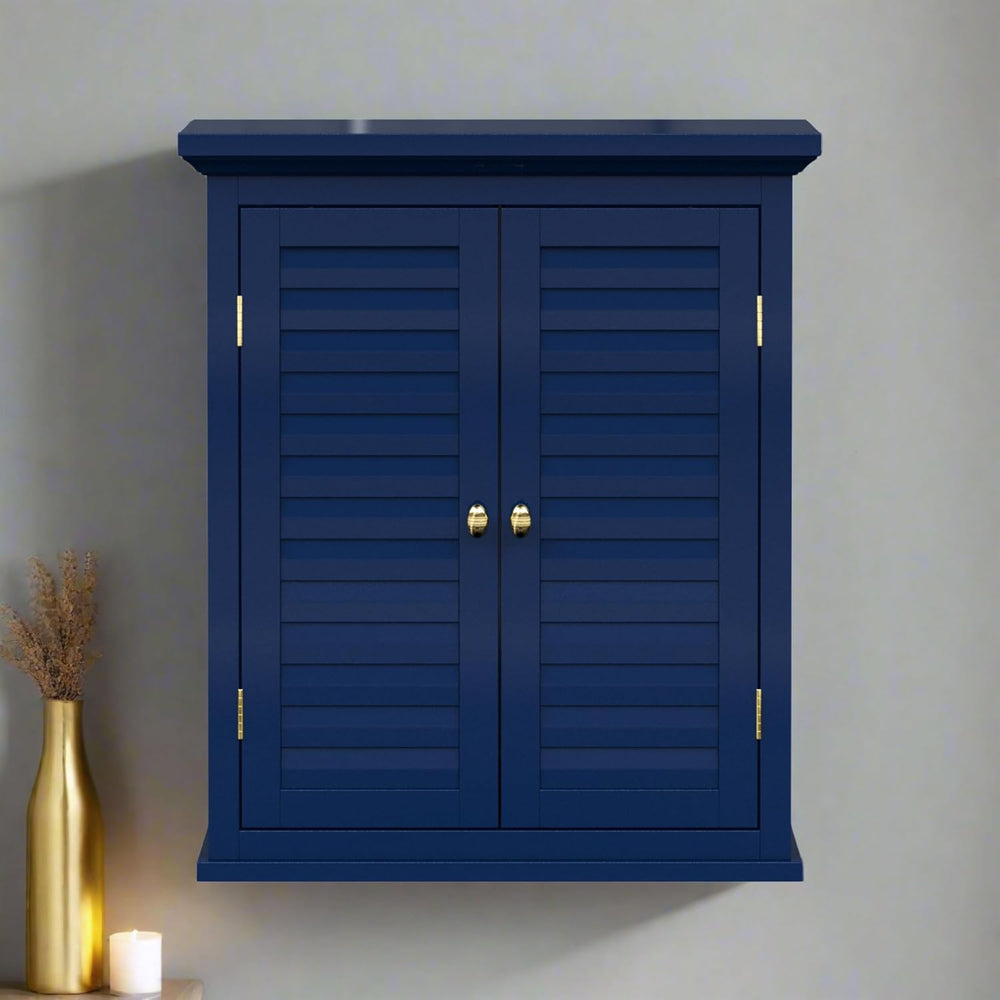 Teamson Home Glancy Wall Cabinet, Navy Blue