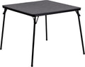 Flash Furniture Madelyn 33.5" Folding Card Table, Black