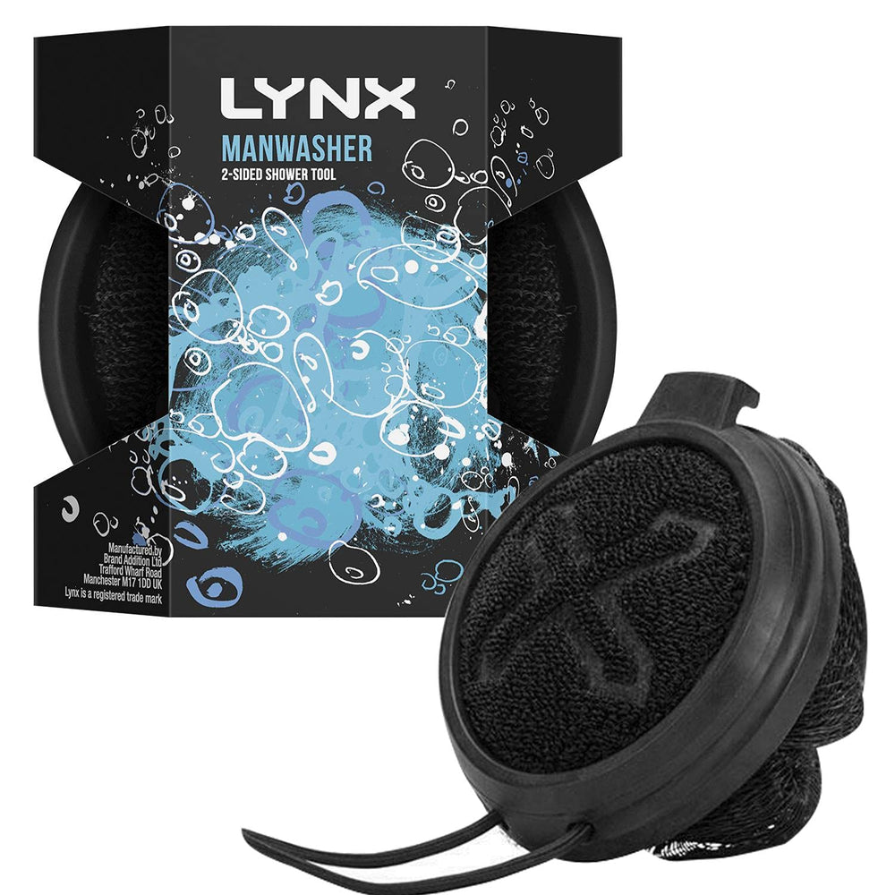 Lynx Manwasher, Shower Sponge, Loofahs Bath Shower Scrub Exfoliating Body Bru...