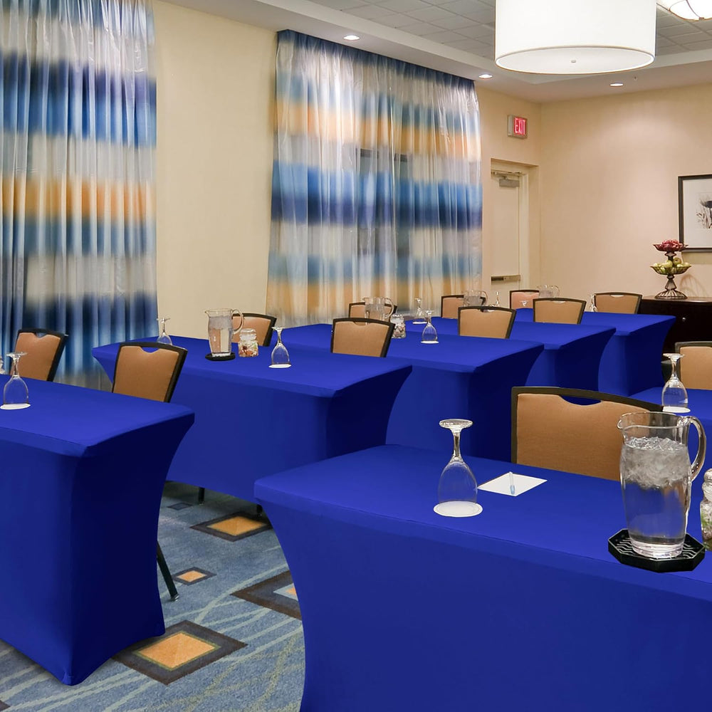 Spandex Table Cloths for 6 foot Rectangle Tables-Fitted Stretch Table Cover
