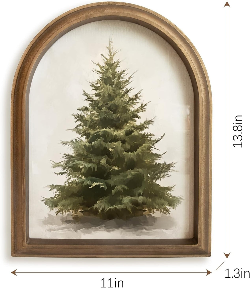 Christmas Decorations - 11" x 13.8" Christmas Tree Framed Wall Art
