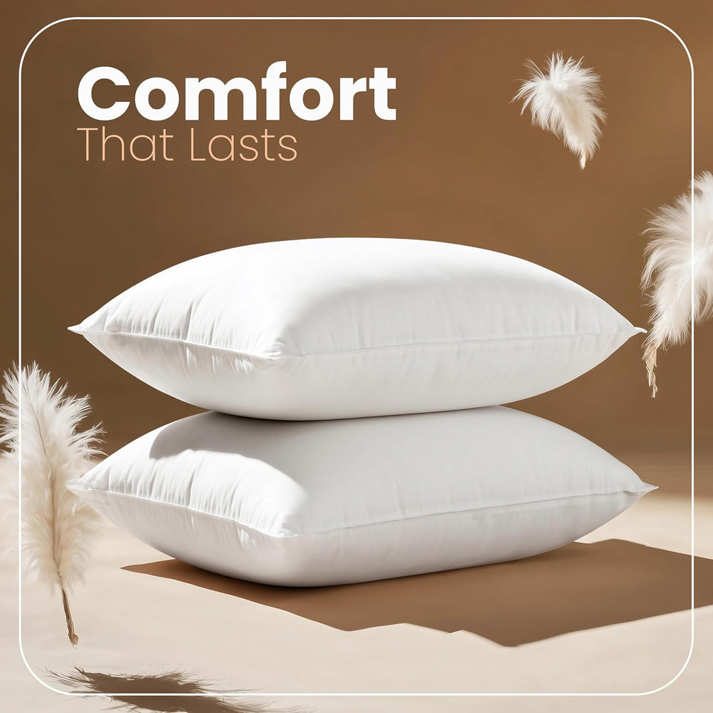 Utopia Bedding 14x20 Pillow Inserts, White Throw Pillows for Couch, 2 Pack