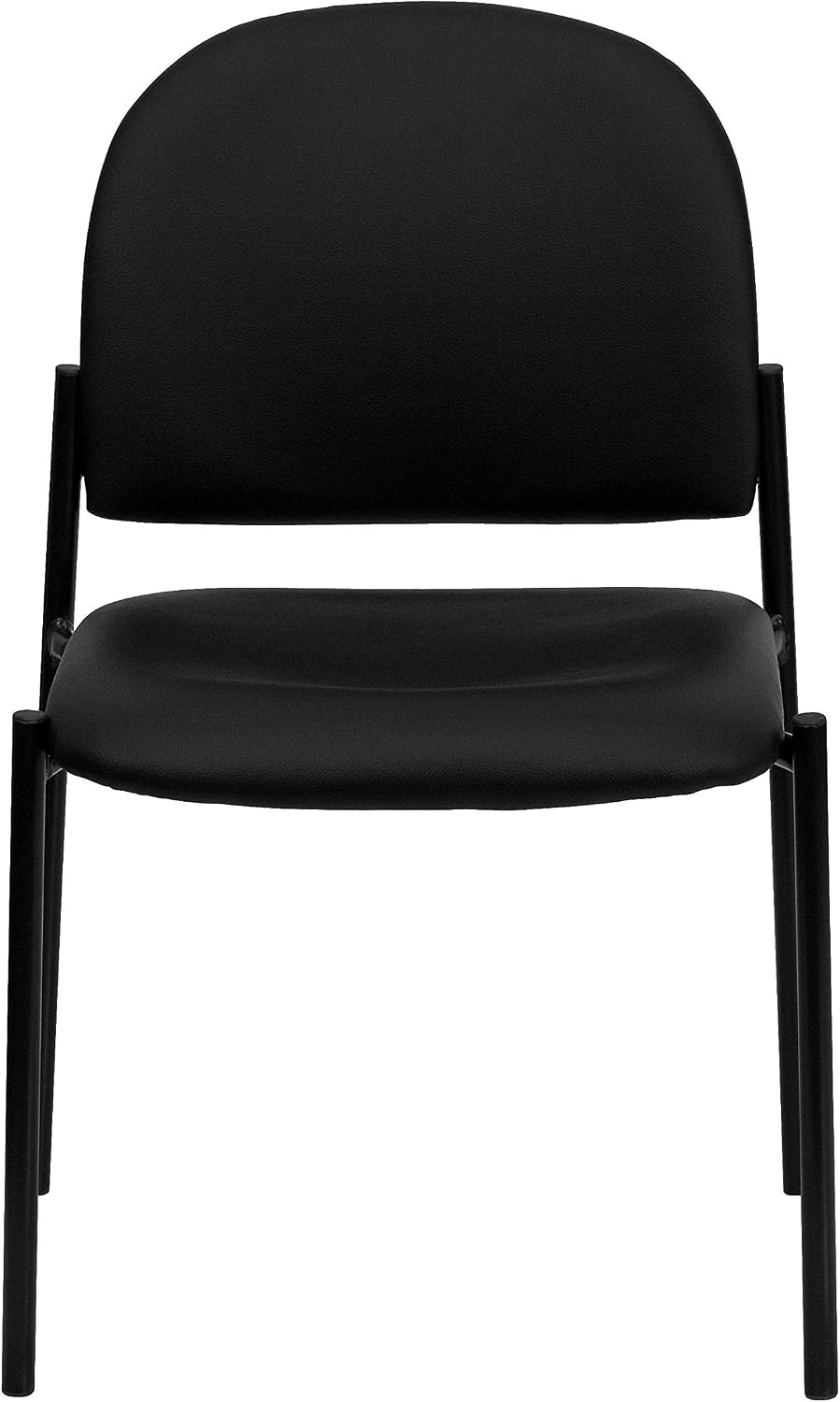 Flash Furniture Tania Comfort Vinyl Upholstered Stackable Side Reception Chai...