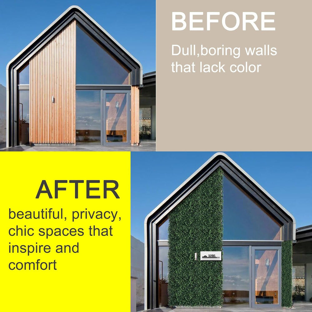 Grass Wall Panels 12Pcs 20×20 Maintenance-Free Privacy Fence Decor