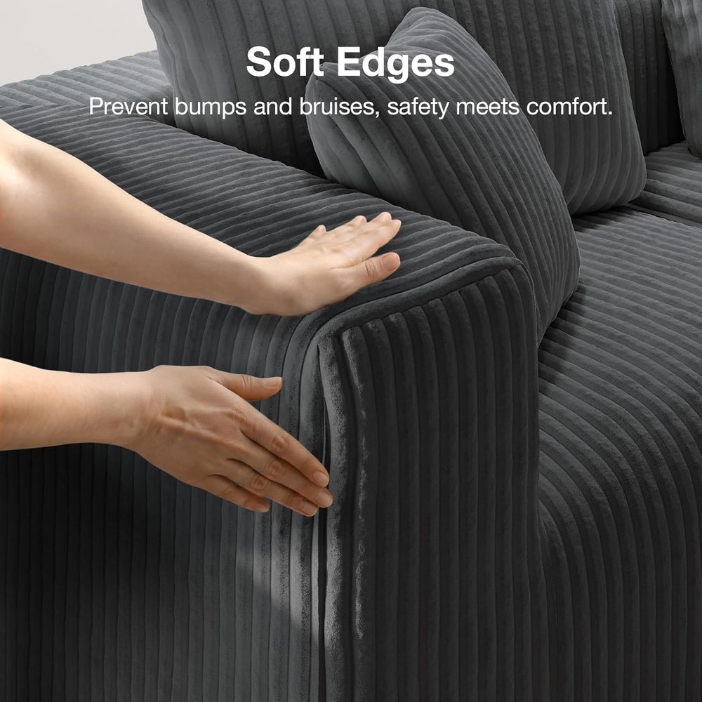 Novilla Modular Sectional Sofa, Modern Cloud Sectional Couch with Smarts Coil...