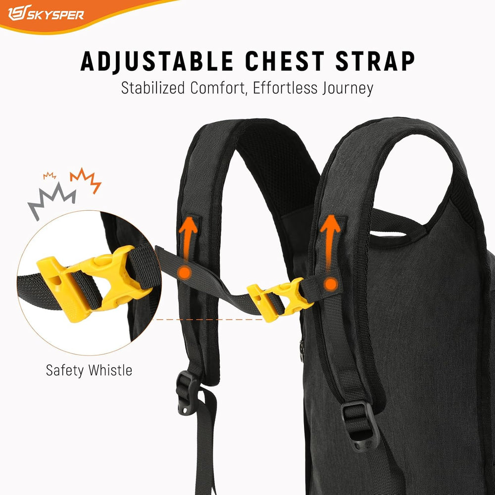 SKYSPER 15L/20L Foldable Hiking Backpack Lightweight Packable Travel Daypack ...