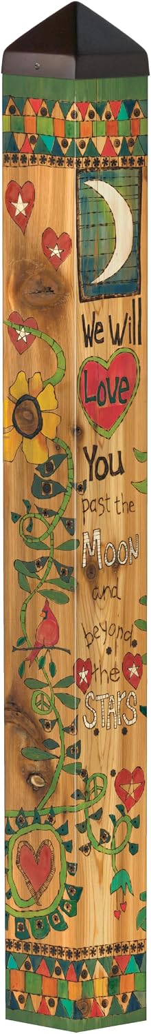 Studio M Art Pole, PVC Weather Resistant Pole with Vinyl Bowl 40 inches Tall ...
