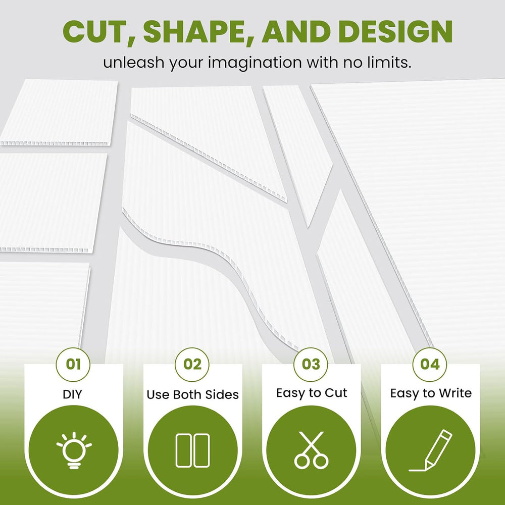 Corrugated Plastic Board, Poster Boards for Yard Signs 18''x24'&#...