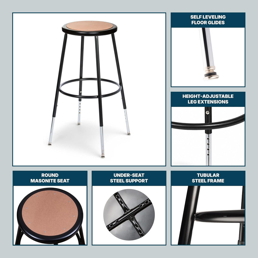 OEF Furnishings OEF6224H-10/2 Preassembled Height-Adjustable Commercial Steel...