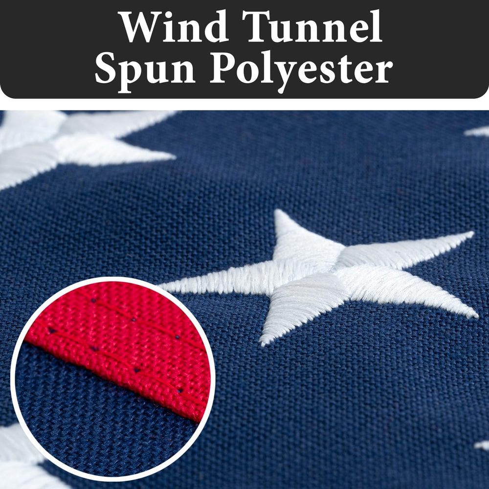 American Flags for Outside 4x6 -100% MADE IN THE USA,Indestructible Durable O...