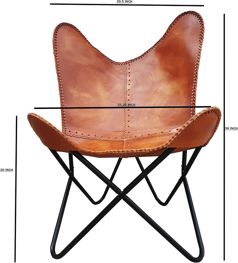 Shy Shy Let’s Touch The Sky Handmade Accent Chair Leather Living Room Chairs-...