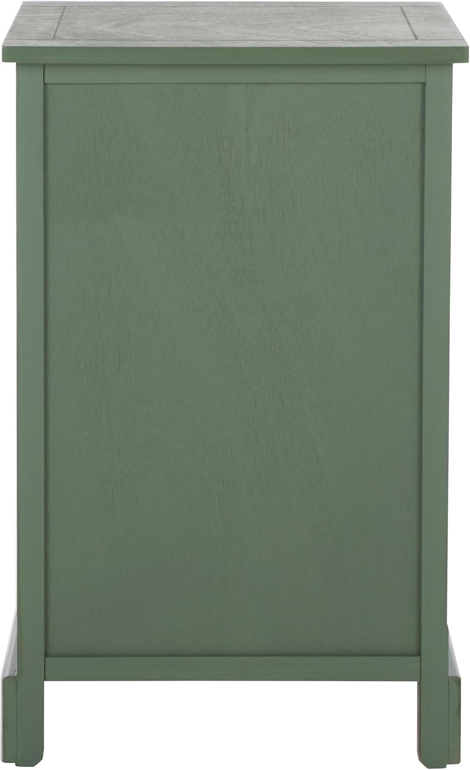SAFAVIEH Furniture - Carrie 3-Shelf Side Table - Dusty Green - Solid Wood - F...