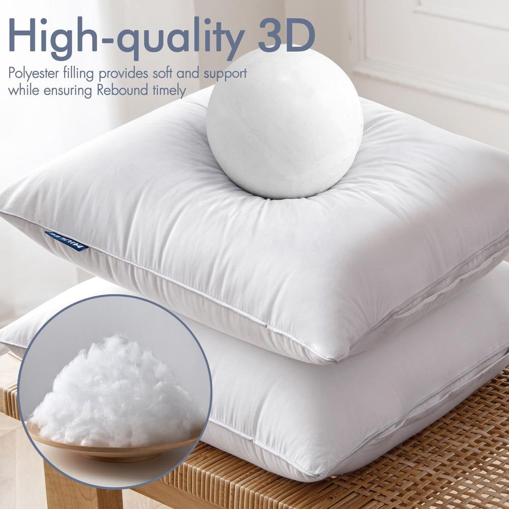 MIULEE 18 x 18 Pillow Inserts (Set of 2) -Decorative Throw Pillows for Couch ...