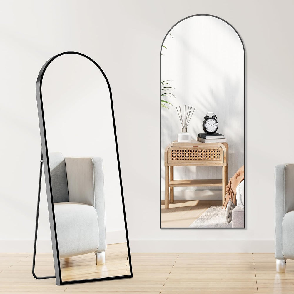 OLIXIS Arched Mirror Full Length 21.6"x64" for Bedroom, Full Body M...
