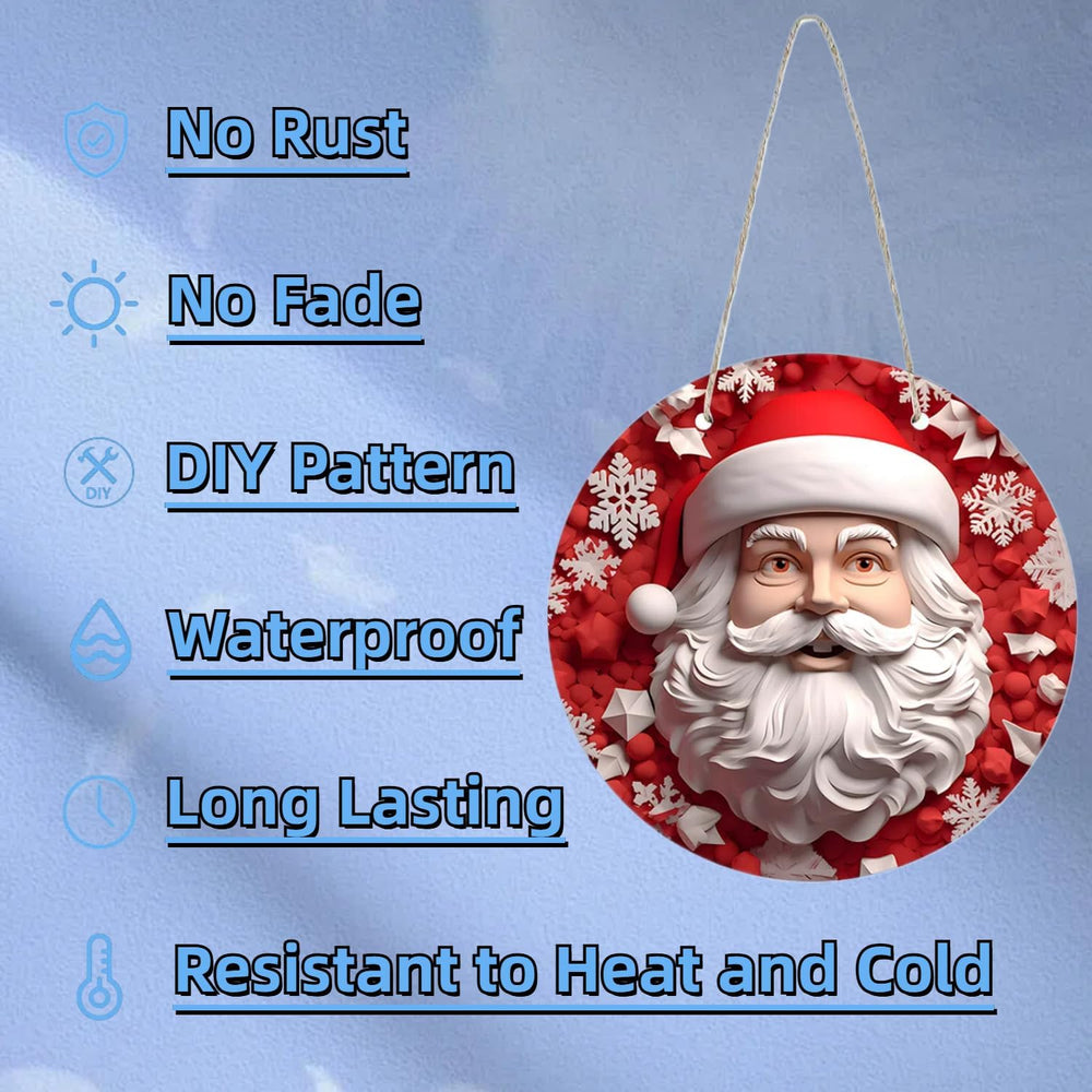 12 Inch Metal Sublimation Ornament Blanks, Unfinished Round Aluminum Sign Bla...