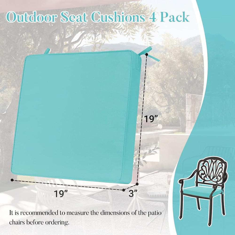 Basic Beyond Outdoor Chair Cushions for Patio Furniture, Waterproof Outdoor S...