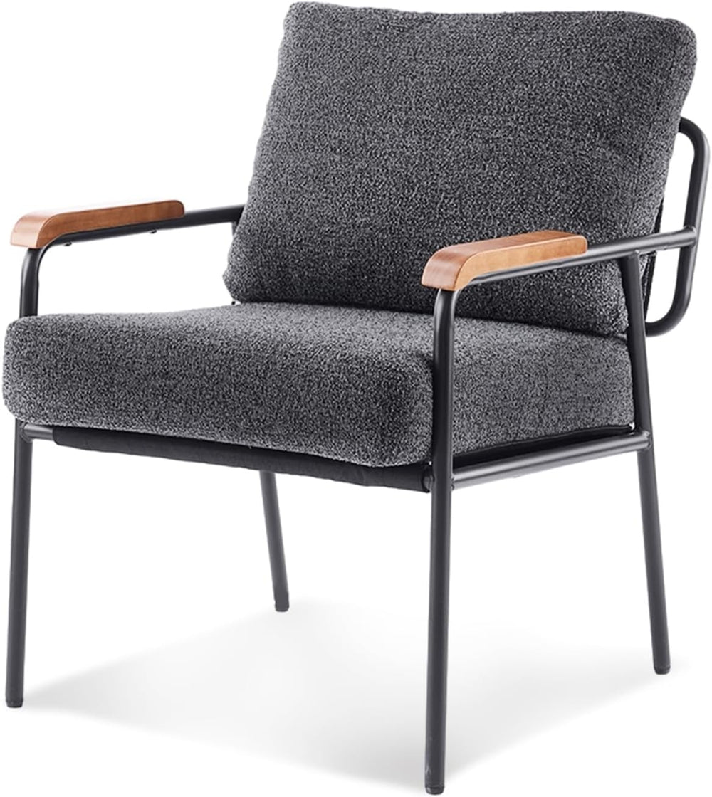 VINGLI Mid-Century Modern Accent Armchiar for Small Space, Small Comfy Uphols...