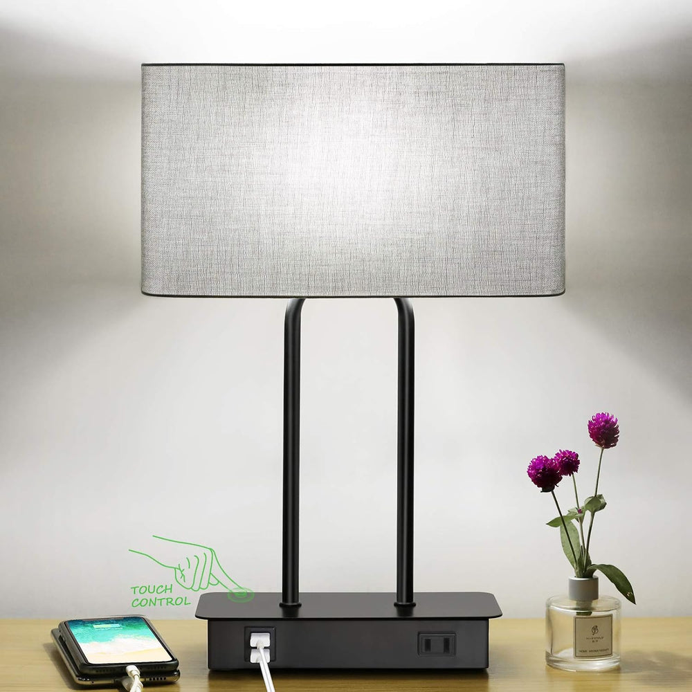 Lakumu Bedside Touch Control Table Lamps, 3 Way Dimmable Nightstand Lamp