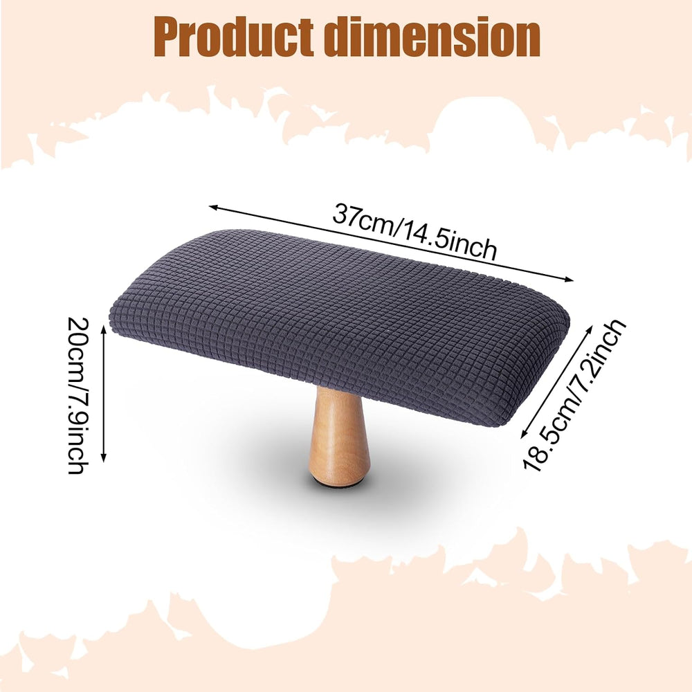 Meditation Bench Kneeling Stool Foldable Wooden Prayer Seat (Blue)